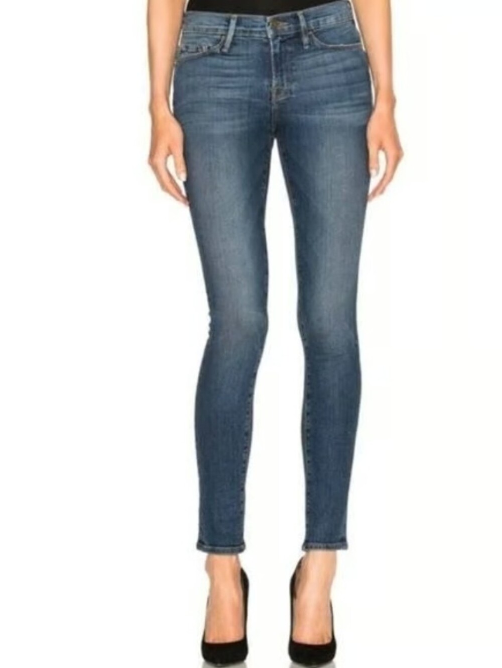 ❤ FRAME LE SKINNY DE JEANNE SKINNY JEANS, 6 (28)